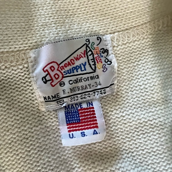 Vintage Broadway Of California Norte Dame Preppy Cardigan Sweater - Picture 10 of 12